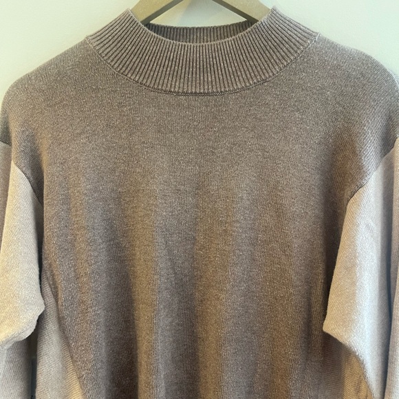 Loft Outlet Mock Turtle Neck Color Block Sweater - Picture 10 of 13